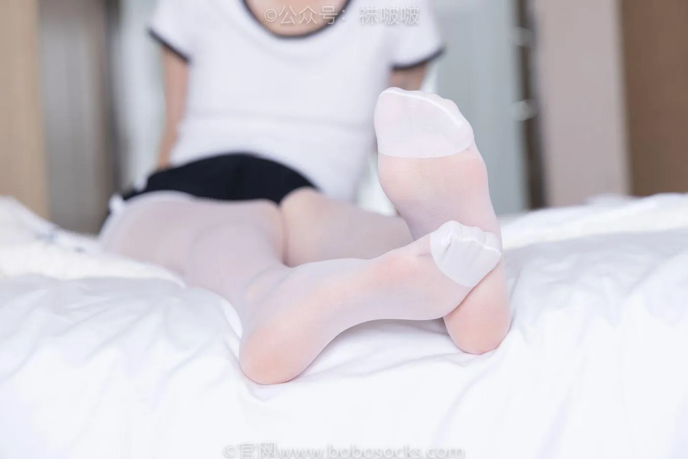 [BoBoSocks袜啵啵]NO.037 稚予-帆布鞋、短白棉袜、白丝 [136P]插图2